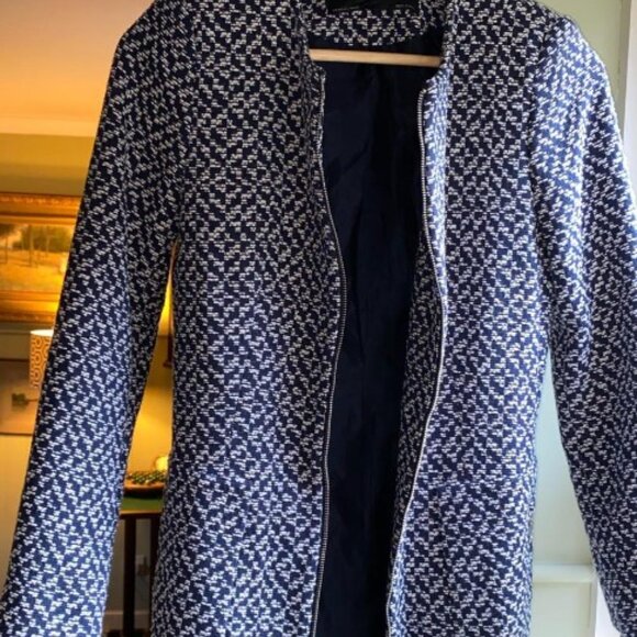 Tweed Long Blazer Coat - Picture 4 of 6